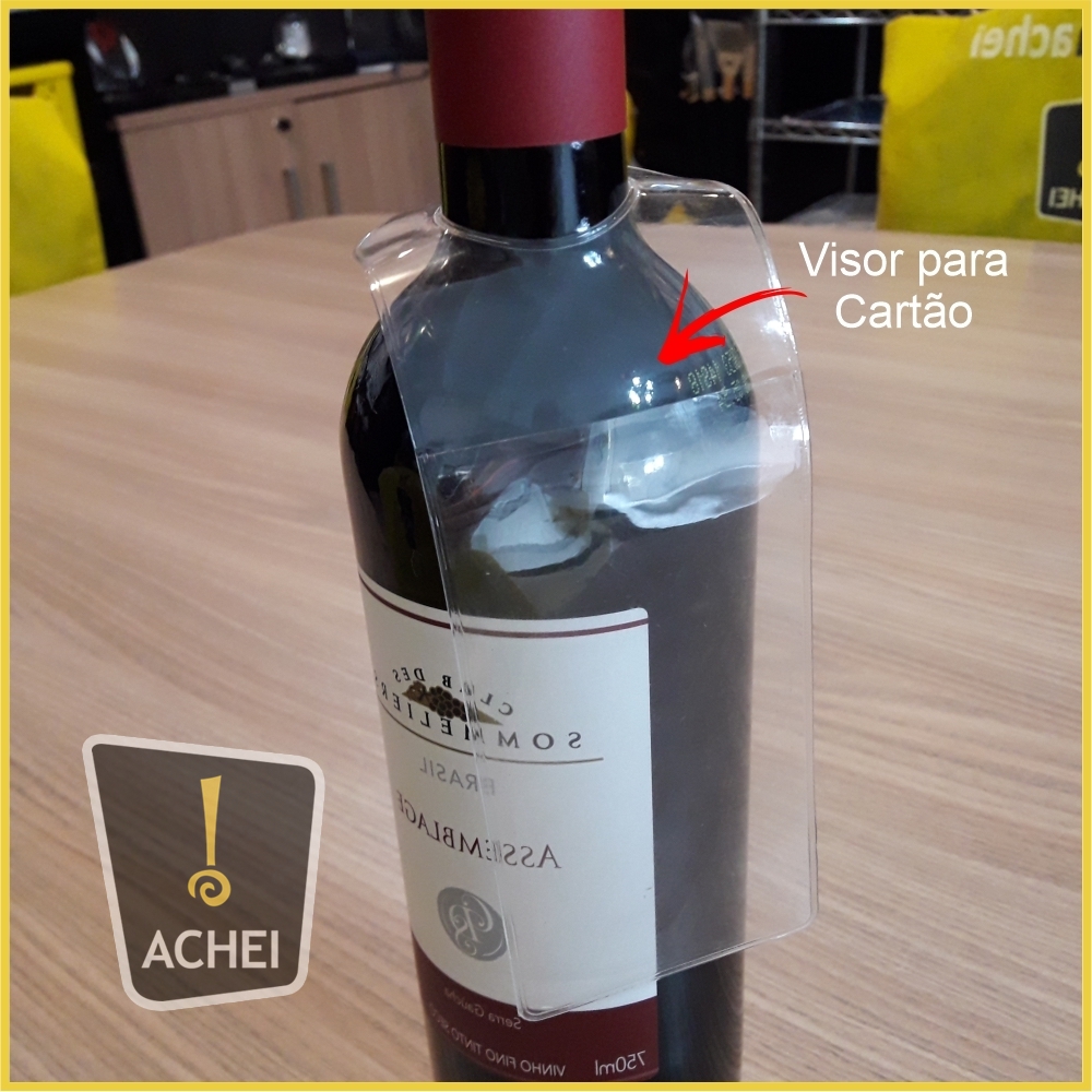 Tag para cartão garrafa de vinho. Personalizado com seu logotipo, solicite  já seu orçamento - Achei do Brasil Industria e Comercio Ltda.